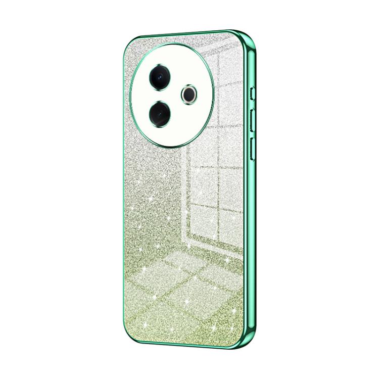 Gradient Glitter Powder Electroplated Phone Case, For vivo Y39 5G