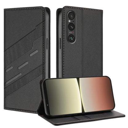 Embossed Multi-functional Wallet Retro Leather Phone Case, For Sony Xperia 1 VIII, For Sony Xperia 1 VII, For Sony Xperia 10 VI, For Sony Xperia 1 VI 2024, For Sony Xperia 5 VI, For Sony Xperia 5 V, For Sony Xperia 1 V 2023, For Sony Xperia 10 V 2023