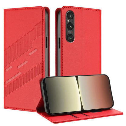 Embossed Multi-functional Wallet Retro Leather Phone Case, For Sony Xperia 1 VIII, For Sony Xperia 1 VII, For Sony Xperia 10 VI, For Sony Xperia 1 VI 2024, For Sony Xperia 5 VI, For Sony Xperia 5 V, For Sony Xperia 1 V 2023, For Sony Xperia 10 V 2023