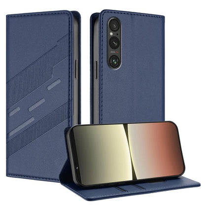 Embossed Multi-functional Wallet Retro Leather Phone Case, For Sony Xperia 1 VIII, For Sony Xperia 1 VII, For Sony Xperia 10 VI, For Sony Xperia 1 VI 2024, For Sony Xperia 5 VI, For Sony Xperia 5 V, For Sony Xperia 1 V 2023, For Sony Xperia 10 V 2023