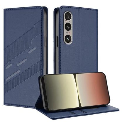 Embossed Multi-functional Wallet Retro Leather Phone Case, For Sony Xperia 1 VIII, For Sony Xperia 1 VII, For Sony Xperia 10 VI, For Sony Xperia 1 VI 2024, For Sony Xperia 5 VI, For Sony Xperia 5 V, For Sony Xperia 1 V 2023, For Sony Xperia 10 V 2023