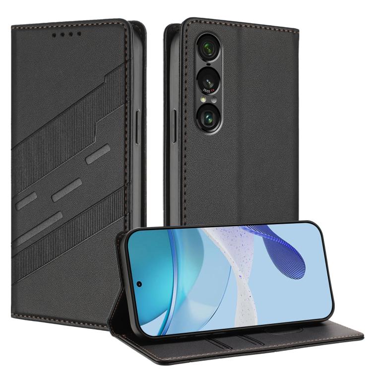 Embossed Multi-functional Wallet Retro Leather Phone Case, For Sony Xperia 1 VIII, For Sony Xperia 1 VII, For Sony Xperia 10 VI, For Sony Xperia 1 VI 2024, For Sony Xperia 5 VI, For Sony Xperia 5 V, For Sony Xperia 1 V 2023, For Sony Xperia 10 V 2023