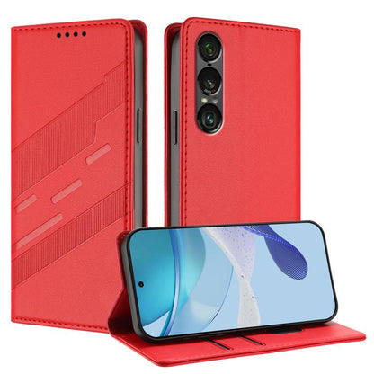 Embossed Multi-functional Wallet Retro Leather Phone Case, For Sony Xperia 1 VIII, For Sony Xperia 1 VII, For Sony Xperia 10 VI, For Sony Xperia 1 VI 2024, For Sony Xperia 5 VI, For Sony Xperia 5 V, For Sony Xperia 1 V 2023, For Sony Xperia 10 V 2023