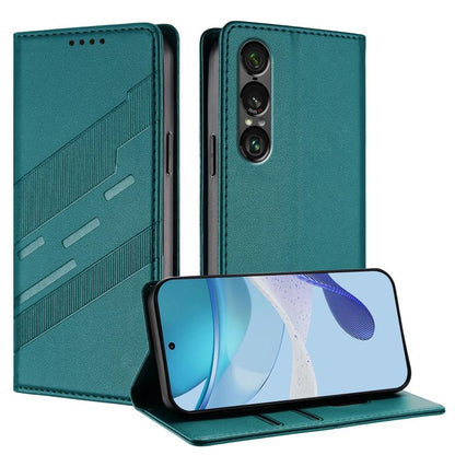 Embossed Multi-functional Wallet Retro Leather Phone Case, For Sony Xperia 1 VIII, For Sony Xperia 1 VII, For Sony Xperia 10 VI, For Sony Xperia 1 VI 2024, For Sony Xperia 5 VI, For Sony Xperia 5 V, For Sony Xperia 1 V 2023, For Sony Xperia 10 V 2023