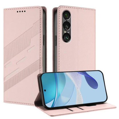 Embossed Multi-functional Wallet Retro Leather Phone Case, For Sony Xperia 1 VIII, For Sony Xperia 1 VII, For Sony Xperia 10 VI, For Sony Xperia 1 VI 2024, For Sony Xperia 5 VI, For Sony Xperia 5 V, For Sony Xperia 1 V 2023, For Sony Xperia 10 V 2023