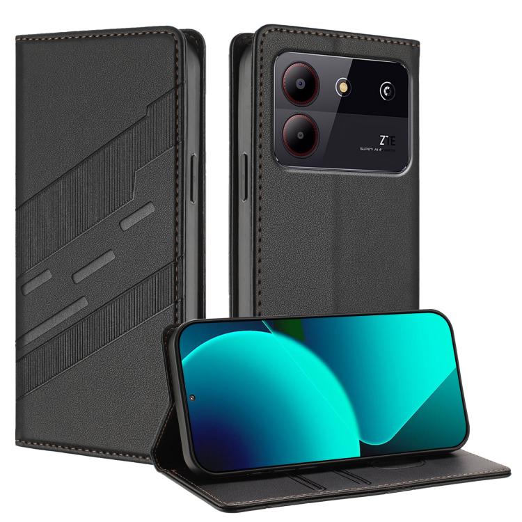 Embossed Multi-functional Wallet Retro Leather Phone Case, For ZTE Axon 60, For ZTE Blade V50 Design 5G, For ZTE Anshin Family A303ZT, For ZTE nubia Focus Pro 5G, For ZTE nubia Music / Z2353, For ZTE Blade A34 4G, For ZTE Libero 5G IV                  ...