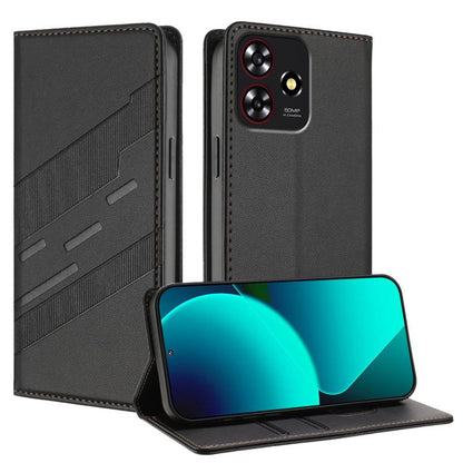 Embossed Multi-functional Wallet Retro Leather Phone Case, For ZTE Axon 60, For ZTE Blade V50 Design 5G, For ZTE Anshin Family A303ZT, For ZTE nubia Focus Pro 5G, For ZTE nubia Music / Z2353, For ZTE Blade A34 4G, For ZTE Libero 5G IV                  ...