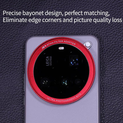 JSR Aluminum Camera Lens Adapter Ring for Phone Case, For Xiaomi 15 Ultra Gilded Gray