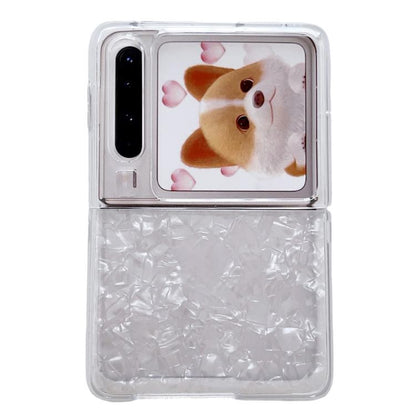 Pearlescent Shell Texture Phone Case, For Huawei Mate X7, For Huawei Pura X