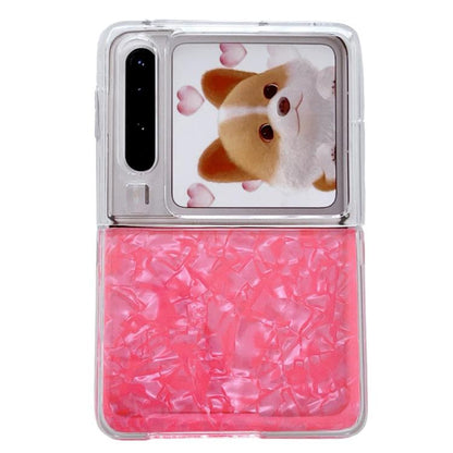 Pearlescent Shell Texture Phone Case, For Huawei Mate X7, For Huawei Pura X