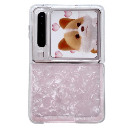 Pearlescent Shell Texture Phone Case, For Huawei Mate X7, For Huawei Pura X