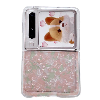 Pearlescent Shell Texture Phone Case, For Huawei Mate X7, For Huawei Pura X