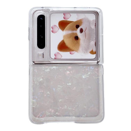 Pearlescent Shell Texture Phone Case, For Huawei Mate X7, For Huawei Pura X