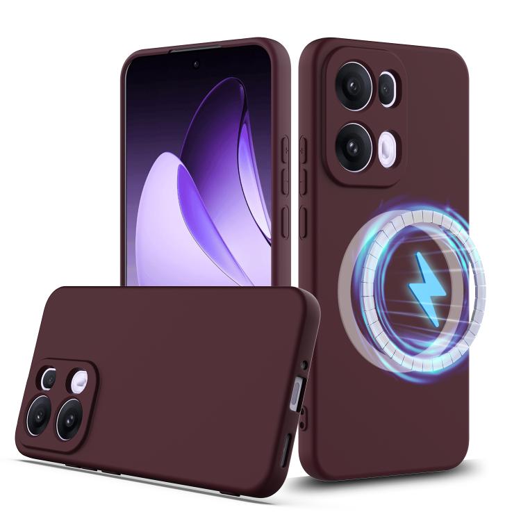 Shockproof Silicone Magsafe Phone Case, For OPPO Find X9 Ultra, For OPPO Reno15 Pro Max 5G Global, For OPPO Find X9, For OPPO Find X9 Pro, For OPPO Reno14 Pro 5G Global, For OPPO Reno13 Pro 5G Global, For OPPO Find X8, For OPPO Find X8 Pro
