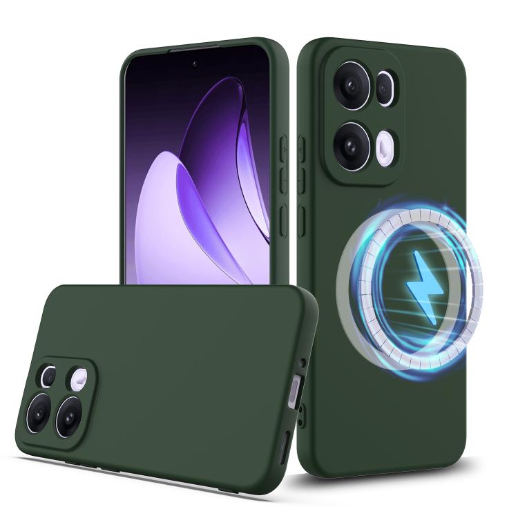 Shockproof Silicone Magsafe Phone Case, For OPPO Find X9 Ultra, For OPPO Reno15 Pro Max 5G Global, For OPPO Find X9, For OPPO Find X9 Pro, For OPPO Reno14 Pro 5G Global, For OPPO Reno13 Pro 5G Global, For OPPO Find X8, For OPPO Find X8 Pro