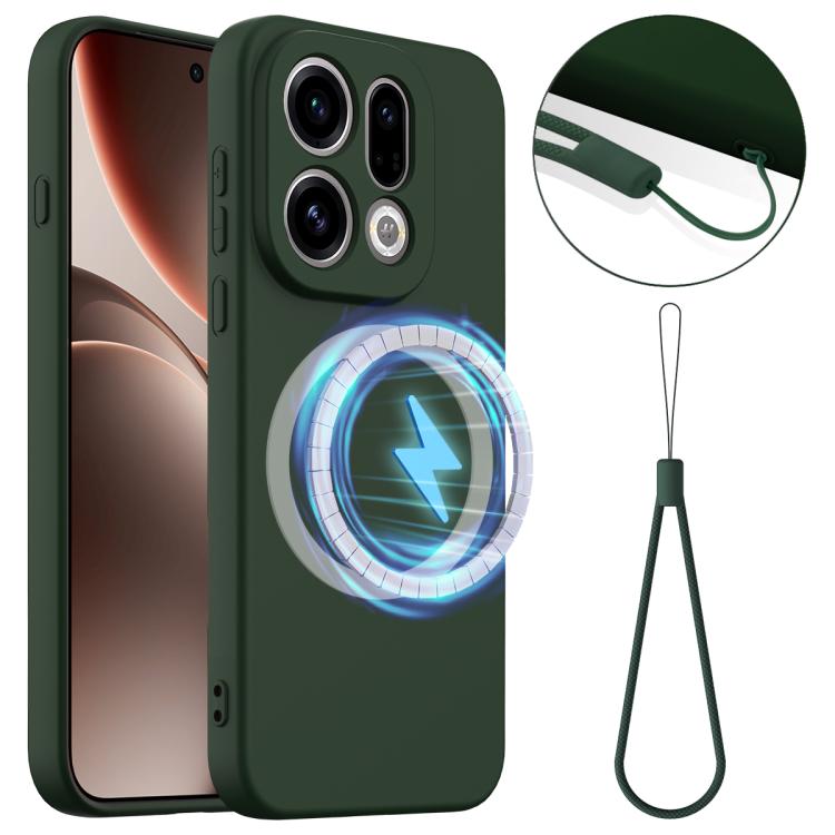 Shockproof Silicone Magsafe Phone Case, For OPPO Find X9 Ultra, For OPPO Reno15 Pro Max 5G Global, For OPPO Find X9, For OPPO Find X9 Pro, For OPPO Reno14 Pro 5G Global, For OPPO Reno13 Pro 5G Global, For OPPO Find X8, For OPPO Find X8 Pro