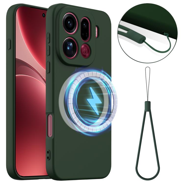 Shockproof Silicone Magsafe Phone Case, For OPPO Find X9 Ultra, For OPPO Reno15 Pro Max 5G Global, For OPPO Find X9, For OPPO Find X9 Pro, For OPPO Reno14 Pro 5G Global, For OPPO Reno13 Pro 5G Global, For OPPO Find X8, For OPPO Find X8 Pro