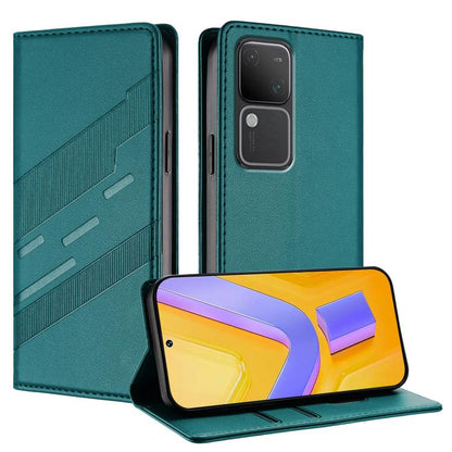 Embossed Multi-functional Wallet Retro Leather Phone Case, For vivo Y28 4G Global, For vivo X100s 5G Global, For vivo Y17s 4G Global, For vivo S18 / S18 Pro, For vivo V29e 5G / Y200 5G Global, For vivo Y200 5G Global, For vivo Y78 5G / Y27 5G          ...