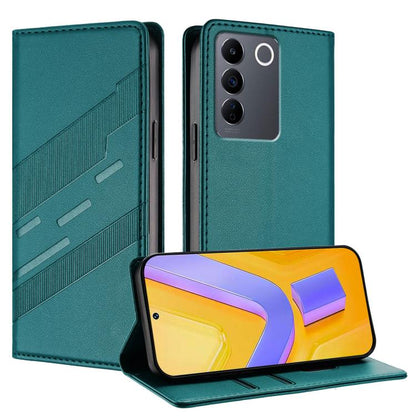 Embossed Multi-functional Wallet Retro Leather Phone Case, For vivo Y56 5G Global, For vivo Y100 5G Global, For vivo V27 5G / V27 Pro 5G, For vivo V27e 4G Global, For vivo iQOO Neo11 5G, For vivo Y35 4G Global, For vivo Y55s 2023 5G                    ...