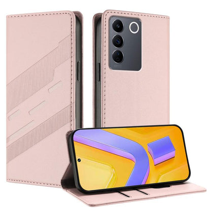 Embossed Multi-functional Wallet Retro Leather Phone Case, For vivo Y56 5G Global, For vivo Y100 5G Global, For vivo V27 5G / V27 Pro 5G, For vivo V27e 4G Global, For vivo iQOO Neo11 5G, For vivo Y35 4G Global, For vivo Y55s 2023 5G                    ...