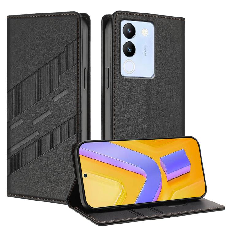 Embossed Multi-functional Wallet Retro Leather Phone Case, For vivo Y28 4G Global, For vivo X100s 5G Global, For vivo Y17s 4G Global, For vivo S18 / S18 Pro, For vivo V29e 5G / Y200 5G Global, For vivo Y200 5G Global, For vivo Y78 5G / Y27 5G          ...