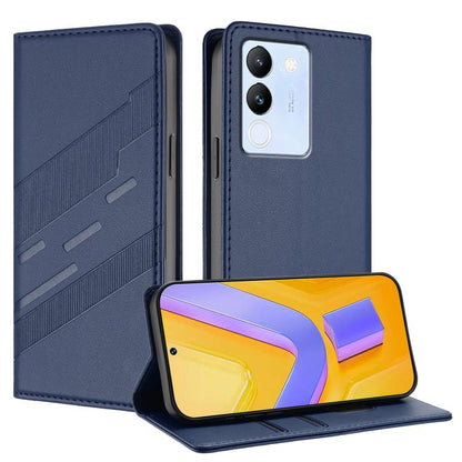 Embossed Multi-functional Wallet Retro Leather Phone Case, For vivo Y28 4G Global, For vivo X100s 5G Global, For vivo Y17s 4G Global, For vivo S18 / S18 Pro, For vivo V29e 5G / Y200 5G Global, For vivo Y200 5G Global, For vivo Y78 5G / Y27 5G          ...