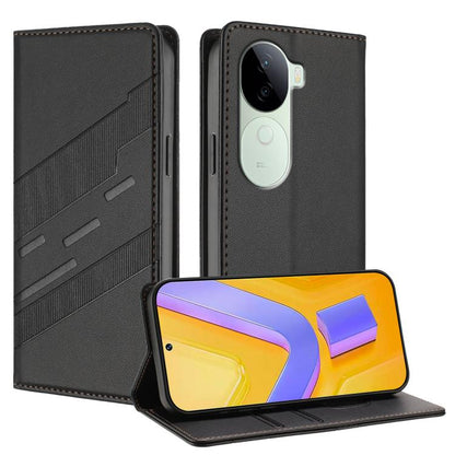 Embossed Multi-functional Wallet Retro Leather Phone Case, For vivo Y29s 5G Global, For vivo Y29 4G Global, For vivo V50 5G Global, For vivo Y19s 4G Global, For vivo Y300 5G Global, For vivo Y200e 5G Global, For vivo V40e 5G India / iQOO Z9s 5G        ...