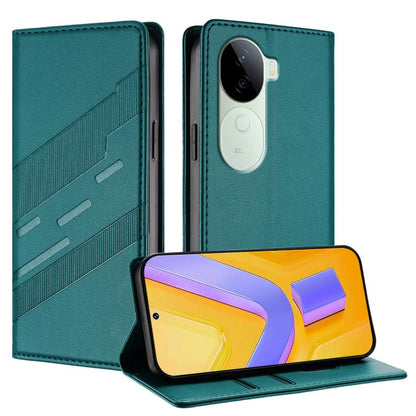 Embossed Multi-functional Wallet Retro Leather Phone Case, For vivo Y29s 5G Global, For vivo Y29 4G Global, For vivo V50 5G Global, For vivo Y19s 4G Global, For vivo Y300 5G Global, For vivo Y200e 5G Global, For vivo V40e 5G India / iQOO Z9s 5G        ...