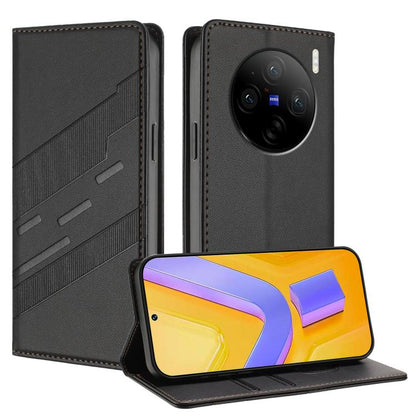 Embossed Multi-functional Wallet Retro Leather Phone Case, For vivo Y28 4G Global, For vivo X100s 5G Global, For vivo Y17s 4G Global, For vivo S18 / S18 Pro, For vivo V29e 5G / Y200 5G Global, For vivo Y200 5G Global, For vivo Y78 5G / Y27 5G          ...