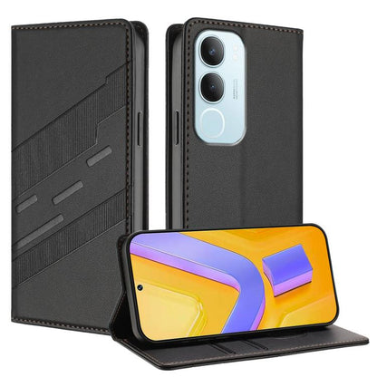 Embossed Multi-functional Wallet Retro Leather Phone Case, For vivo Y29s 5G Global, For vivo Y29 4G Global, For vivo V50 5G Global, For vivo Y19s 4G Global, For vivo Y300 5G Global, For vivo Y200e 5G Global, For vivo V40e 5G India / iQOO Z9s 5G        ...