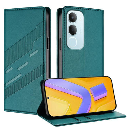 Embossed Multi-functional Wallet Retro Leather Phone Case, For vivo Y29s 5G Global, For vivo Y29 4G Global, For vivo V50 5G Global, For vivo Y19s 4G Global, For vivo Y300 5G Global, For vivo Y200e 5G Global, For vivo V40e 5G India / iQOO Z9s 5G        ...