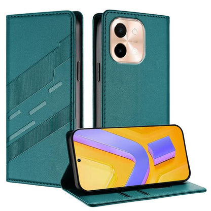 Embossed Multi-functional Wallet Retro Leather Phone Case, For vivo Y28 4G Global, For vivo X100s 5G Global, For vivo Y17s 4G Global, For vivo S18 / S18 Pro, For vivo V29e 5G / Y200 5G Global, For vivo Y200 5G Global, For vivo Y78 5G / Y27 5G          ...