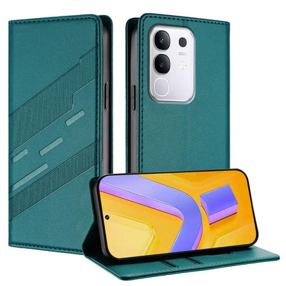 Embossed Multi-functional Wallet Retro Leather Phone Case, For vivo Y29s 5G Global, For vivo Y29 4G Global, For vivo V50 5G Global, For vivo Y19s 4G Global, For vivo Y300 5G Global, For vivo Y200e 5G Global, For vivo V40e 5G India / iQOO Z9s 5G        ...