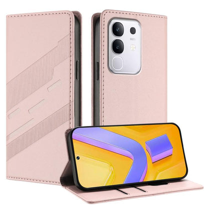 Embossed Multi-functional Wallet Retro Leather Phone Case, For vivo Y29s 5G Global, For vivo Y29 4G Global, For vivo V50 5G Global, For vivo Y19s 4G Global, For vivo Y300 5G Global, For vivo Y200e 5G Global, For vivo V40e 5G India / iQOO Z9s 5G        ...