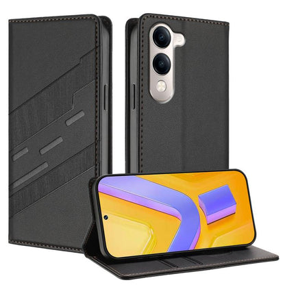 Embossed Multi-functional Wallet Retro Leather Phone Case, For vivo Y29s 5G Global, For vivo Y29 4G Global, For vivo V50 5G Global, For vivo Y19s 4G Global, For vivo Y300 5G Global, For vivo Y200e 5G Global, For vivo V40e 5G India / iQOO Z9s 5G        ...