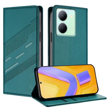 Embossed Multi-functional Wallet Retro Leather Phone Case, For vivo Y28 4G Global, For vivo X100s 5G Global, For vivo Y17s 4G Global, For vivo S18 / S18 Pro, For vivo V29e 5G / Y200 5G Global, For vivo Y200 5G Global, For vivo Y78 5G / Y27 5G          ...