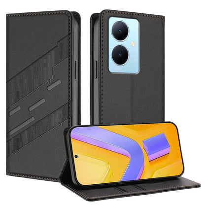 Embossed Multi-functional Wallet Retro Leather Phone Case, For vivo Y28 4G Global, For vivo X100s 5G Global, For vivo Y17s 4G Global, For vivo S18 / S18 Pro, For vivo V29e 5G / Y200 5G Global, For vivo Y200 5G Global, For vivo Y78 5G / Y27 5G          ...