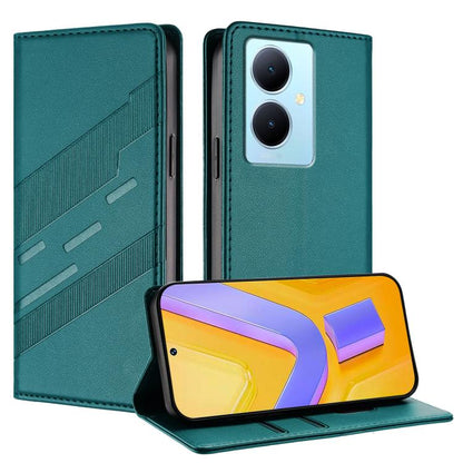 Embossed Multi-functional Wallet Retro Leather Phone Case, For vivo Y28 4G Global, For vivo X100s 5G Global, For vivo Y17s 4G Global, For vivo S18 / S18 Pro, For vivo V29e 5G / Y200 5G Global, For vivo Y200 5G Global, For vivo Y78 5G / Y27 5G          ...