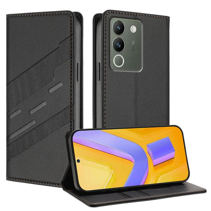 Embossed Multi-functional Wallet Retro Leather Phone Case, For vivo Y28 4G Global, For vivo X100s 5G Global, For vivo Y17s 4G Global, For vivo S18 / S18 Pro, For vivo V29e 5G / Y200 5G Global, For vivo Y200 5G Global, For vivo Y78 5G / Y27 5G          ...