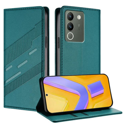 Embossed Multi-functional Wallet Retro Leather Phone Case, For vivo Y28 4G Global, For vivo X100s 5G Global, For vivo Y17s 4G Global, For vivo S18 / S18 Pro, For vivo V29e 5G / Y200 5G Global, For vivo Y200 5G Global, For vivo Y78 5G / Y27 5G          ...