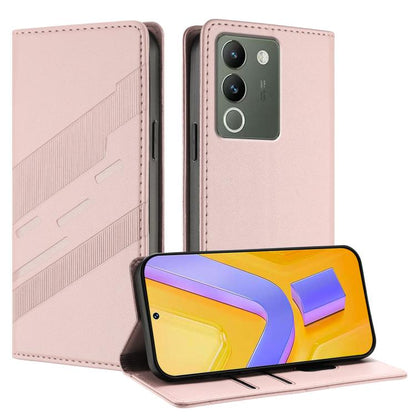 Embossed Multi-functional Wallet Retro Leather Phone Case, For vivo Y28 4G Global, For vivo X100s 5G Global, For vivo Y17s 4G Global, For vivo S18 / S18 Pro, For vivo V29e 5G / Y200 5G Global, For vivo Y200 5G Global, For vivo Y78 5G / Y27 5G          ...