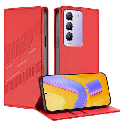 Embossed Multi-functional Wallet Retro Leather Phone Case, For vivo Y29s 5G Global, For vivo Y29 4G Global, For vivo V50 5G Global, For vivo Y19s 4G Global, For vivo Y300 5G Global, For vivo Y200e 5G Global, For vivo V40e 5G India / iQOO Z9s 5G        ...