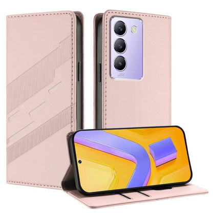 Embossed Multi-functional Wallet Retro Leather Phone Case, For vivo Y29s 5G Global, For vivo Y29 4G Global, For vivo V50 5G Global, For vivo Y19s 4G Global, For vivo Y300 5G Global, For vivo Y200e 5G Global, For vivo V40e 5G India / iQOO Z9s 5G        ...