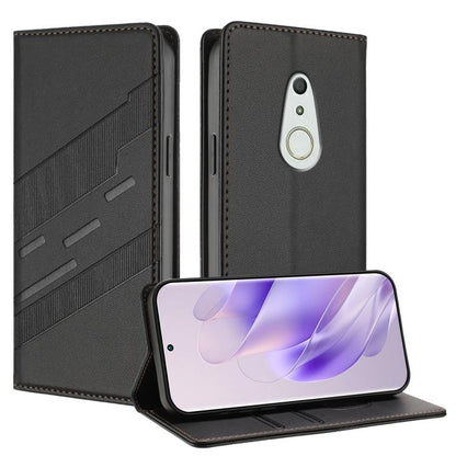 Embossed Multi-functional Wallet Retro Leather Phone Case, For Fujitsu Arrows We3, For Fujitsu FCNT Rakuraku F-53E, For Fujitsu Arrows We2 / F-52E, For Fujitsu Arrows We2 Plus / F-51E, For Fujitsu Arrows F-51B, For Fujitsu Arrows F-52B                 ...