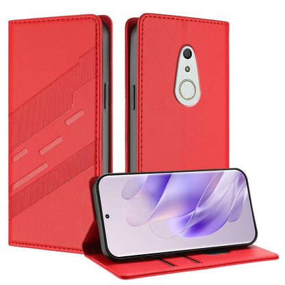 Embossed Multi-functional Wallet Retro Leather Phone Case, For Fujitsu Arrows We3, For Fujitsu FCNT Rakuraku F-53E, For Fujitsu Arrows We2 / F-52E, For Fujitsu Arrows We2 Plus / F-51E, For Fujitsu Arrows F-51B, For Fujitsu Arrows F-52B                 ...