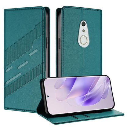 Embossed Multi-functional Wallet Retro Leather Phone Case, For Fujitsu Arrows We3, For Fujitsu FCNT Rakuraku F-53E, For Fujitsu Arrows We2 / F-52E, For Fujitsu Arrows We2 Plus / F-51E, For Fujitsu Arrows F-51B, For Fujitsu Arrows F-52B                 ...