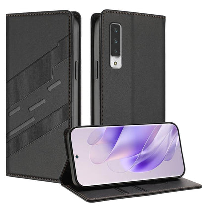 Embossed Multi-functional Wallet Retro Leather Phone Case, For Fujitsu Arrows We3, For Fujitsu FCNT Rakuraku F-53E, For Fujitsu Arrows We2 / F-52E, For Fujitsu Arrows We2 Plus / F-51E, For Fujitsu Arrows F-51B, For Fujitsu Arrows F-52B                 ...