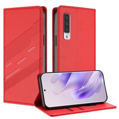 Embossed Multi-functional Wallet Retro Leather Phone Case, For Fujitsu Arrows We3, For Fujitsu FCNT Rakuraku F-53E, For Fujitsu Arrows We2 / F-52E, For Fujitsu Arrows We2 Plus / F-51E, For Fujitsu Arrows F-51B, For Fujitsu Arrows F-52B                 ...