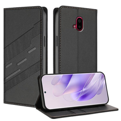 Embossed Multi-functional Wallet Retro Leather Phone Case, For Fujitsu Arrows We3, For Fujitsu FCNT Rakuraku F-53E, For Fujitsu Arrows We2 / F-52E, For Fujitsu Arrows We2 Plus / F-51E, For Fujitsu Arrows F-51B, For Fujitsu Arrows F-52B                 ...