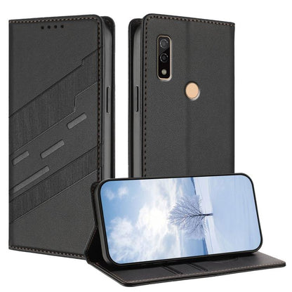 Embossed Multi-functional Wallet Retro Leather Phone Case, For Fujitsu Arrows We3, For Fujitsu FCNT Rakuraku F-53E, For Fujitsu Arrows We2 / F-52E, For Fujitsu Arrows We2 Plus / F-51E, For Fujitsu Arrows F-51B, For Fujitsu Arrows F-52B                 ...